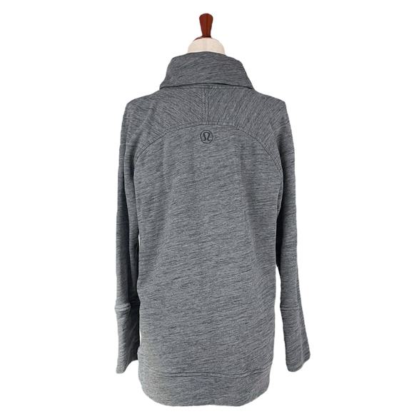 LULULEMON To You Tunic Sweatshirt in Heathered Core Dark Gray Size 12 W3BAPS - Picture 7 of 10